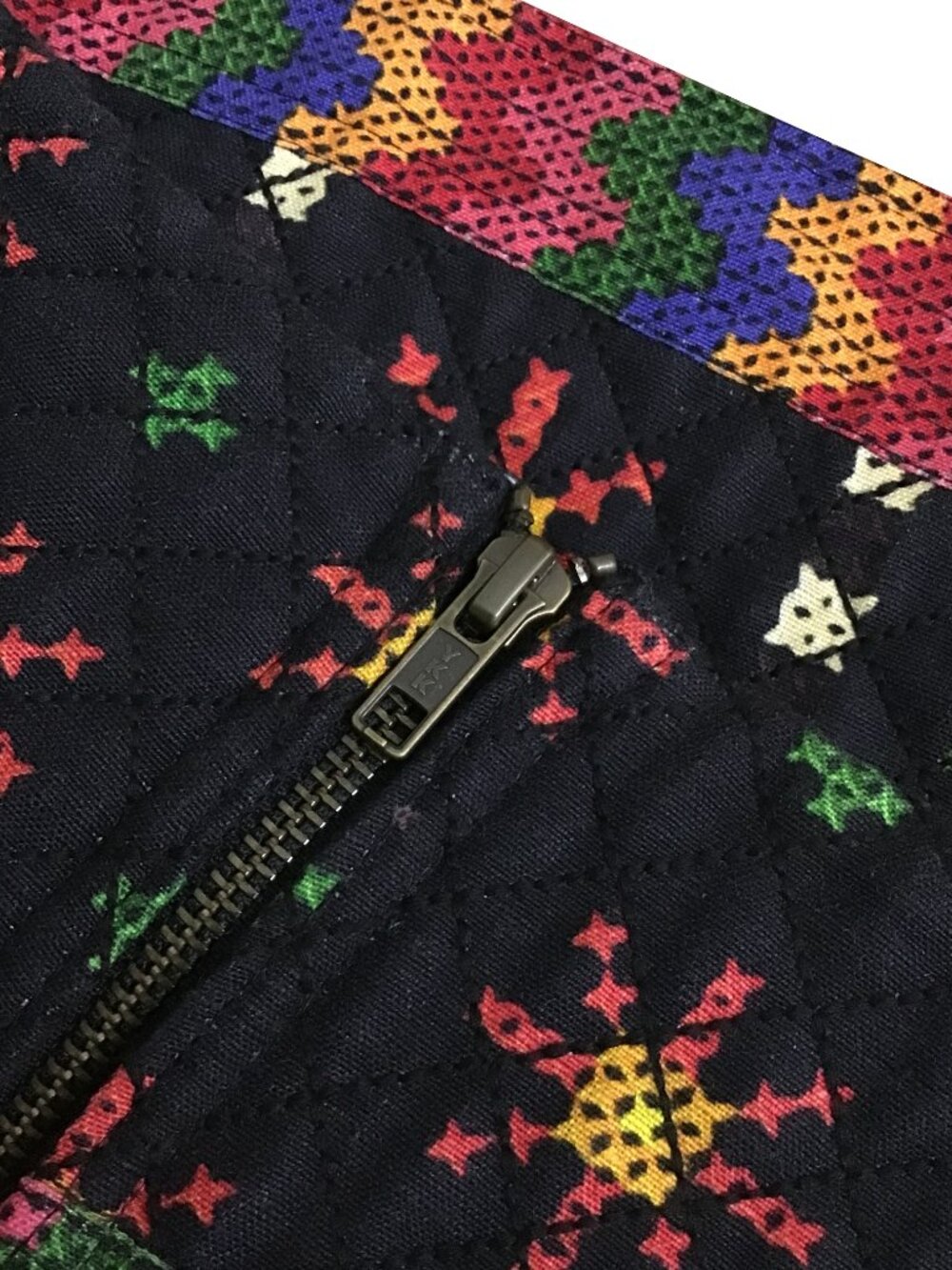 FARM RIO Black Quilted Printed Macaw Night Mini Skirt - Picture 9 of 15